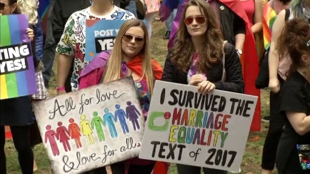 Masiva manifestación en Australia a favor del matrimonio homosexual