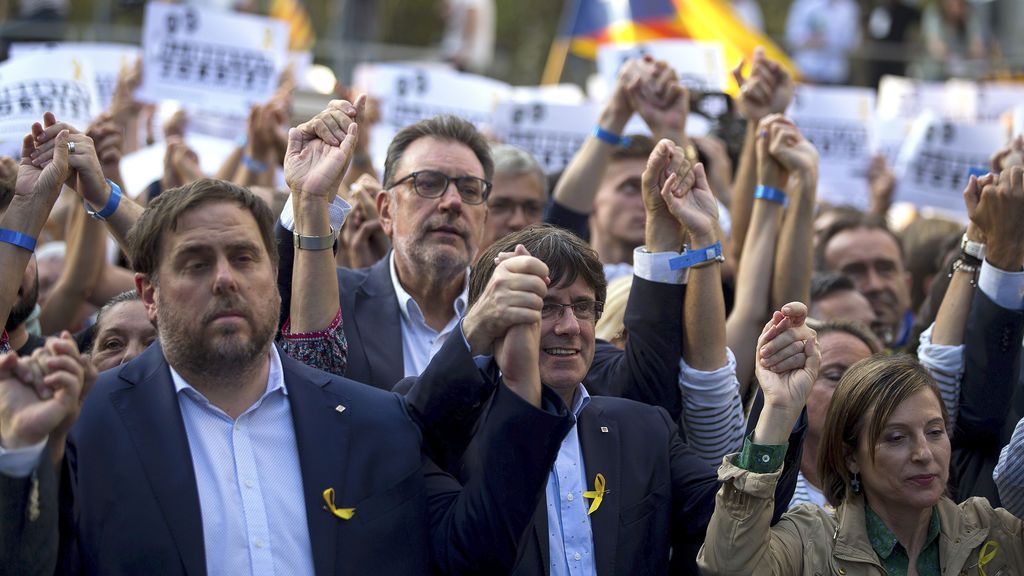 El anuncio del 155 condiciona la manifestación por 'los Jordis' en Barcelona