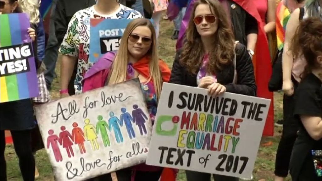 Masiva manifestación en Australia a favor del matrimonio homosexual