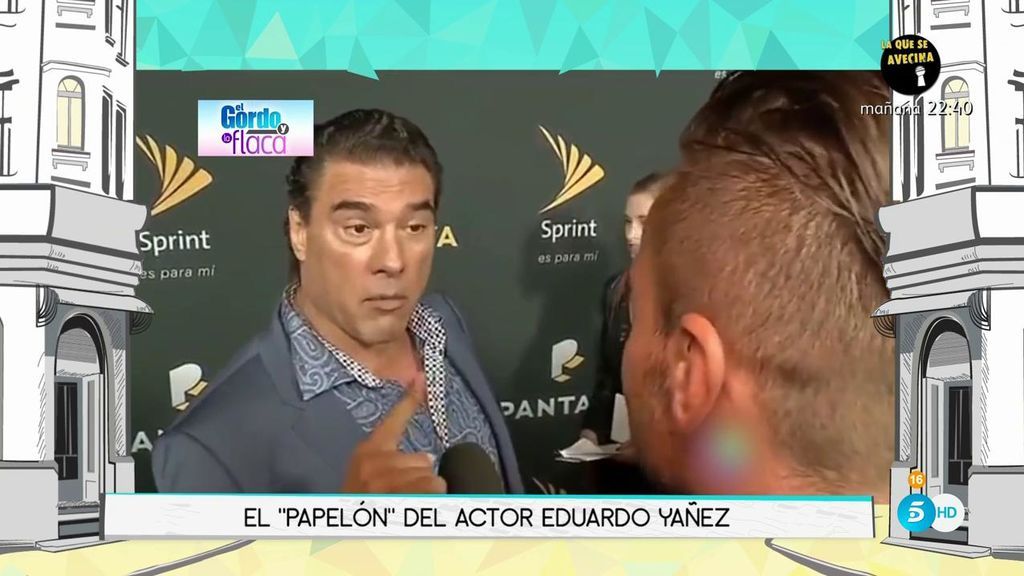 El actor Eduardo Yáñez, a golpes con un reportero tras una delicada pregunta