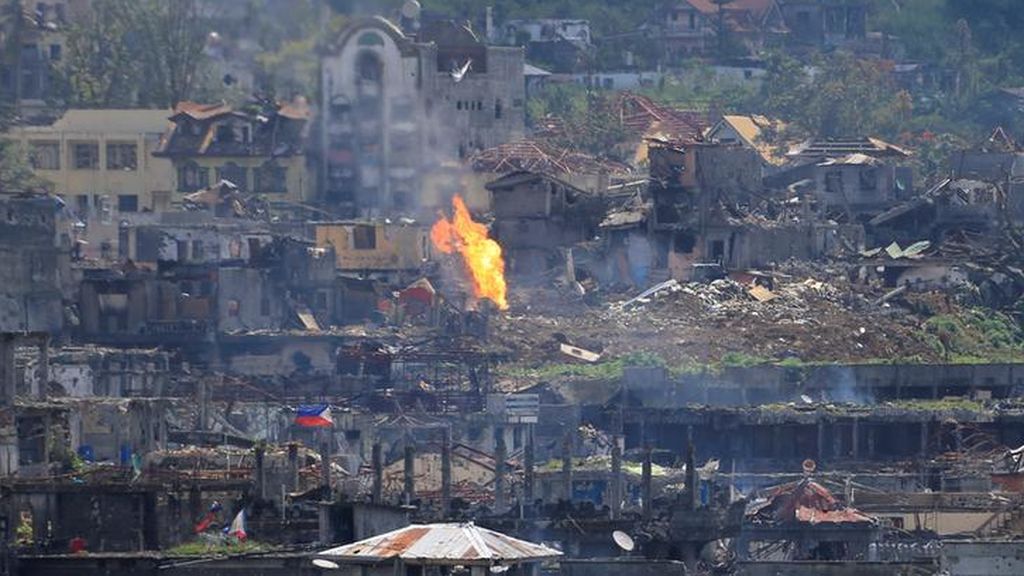 La guerra continúa en la ciudad de Marawi