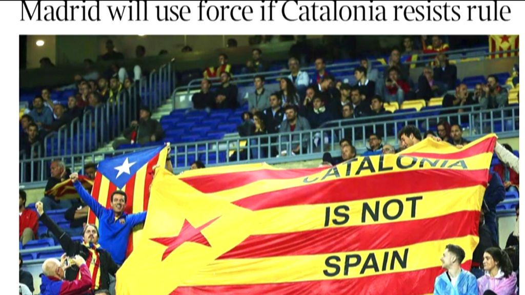El Gobierno dice en ‘The Times’ que usará la fuerza si hay desobediencia en Cataluña