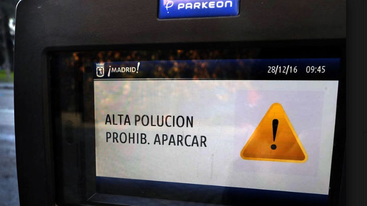 Escenario 2  en Madrid por contaminación:  Los no residentes no podrán aparcar este miércoles
