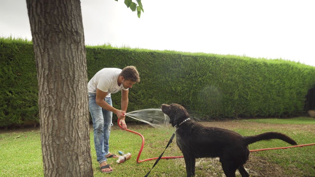 Le ha dado un baño antes de ir a casa de Bertín