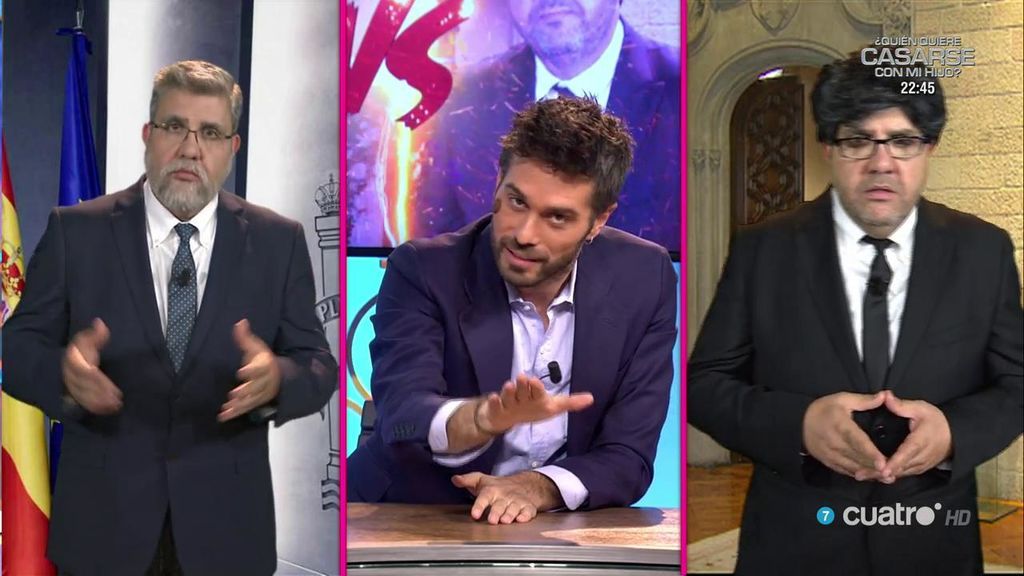 El primer (y último) cara a cara entre Rajoy y Puigdemont! 😂