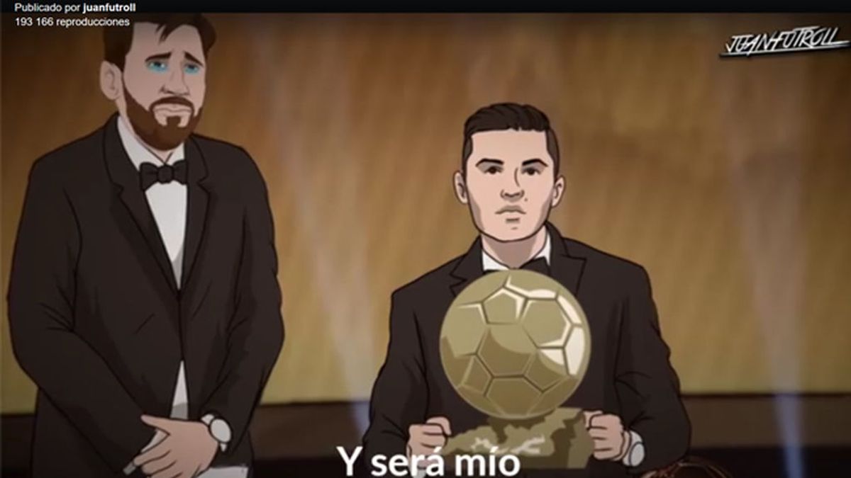 El videoclip animado de Cristiano burlándose de Messi que lo está petando