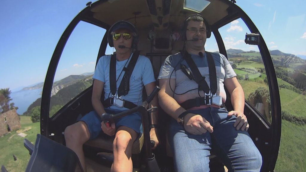 Jesús Calleja se traslada en 'Volando voy' al País Vasco