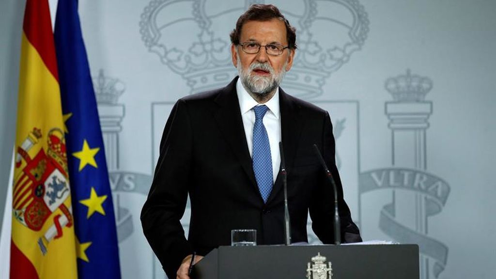 Declaración integra de Rajoy tras la independencia catalana