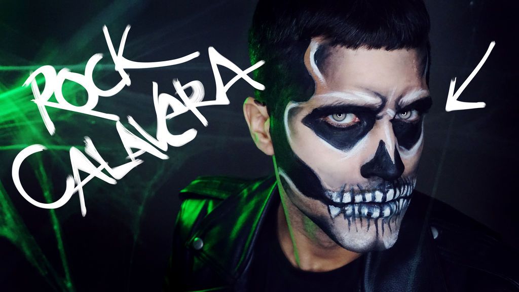 Calavera Rockera makeup: disfraz 'low cost' de Halloween