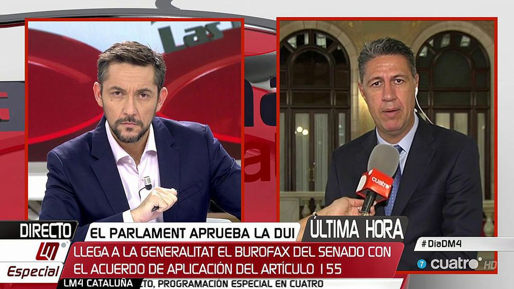 García Albiol: “Me consta que no va a entrar la policía a desalojar a nadie”