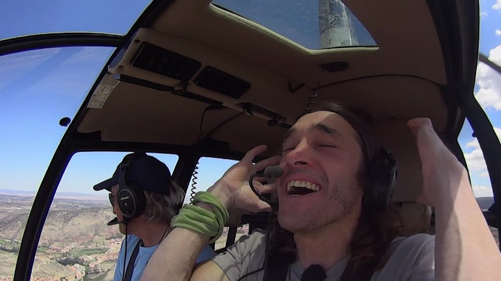Iván, en el helicóptero: "Esto es una pasada... ¡es mejor que el sexo!"