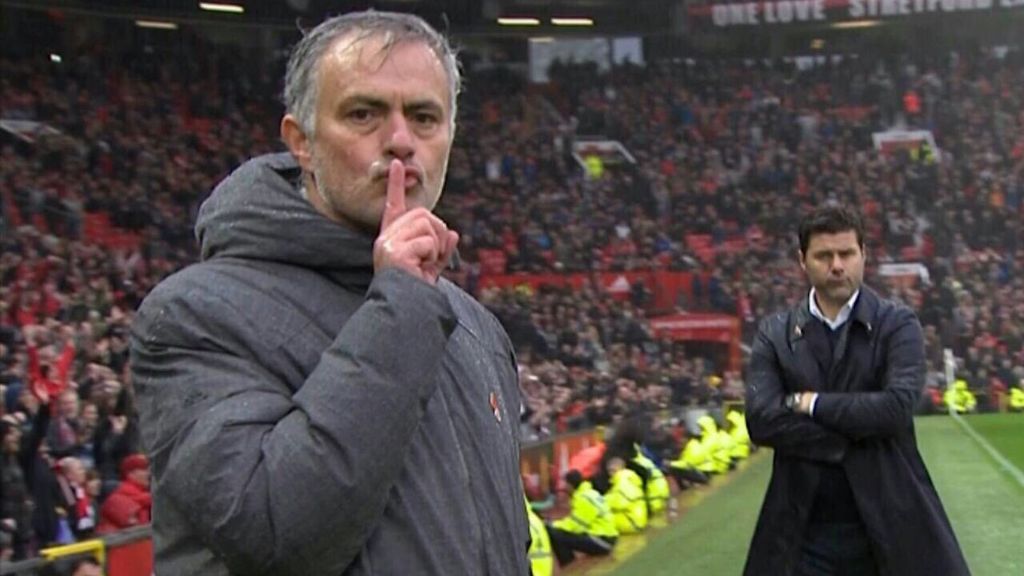 ¡Lío en la Premier! Mourinho manda callar ante la cámara tras ganar al Tottenham