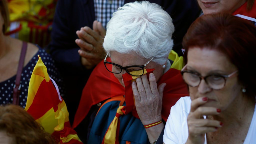 La manifestación por la unidad en Barcelona, en imágenes