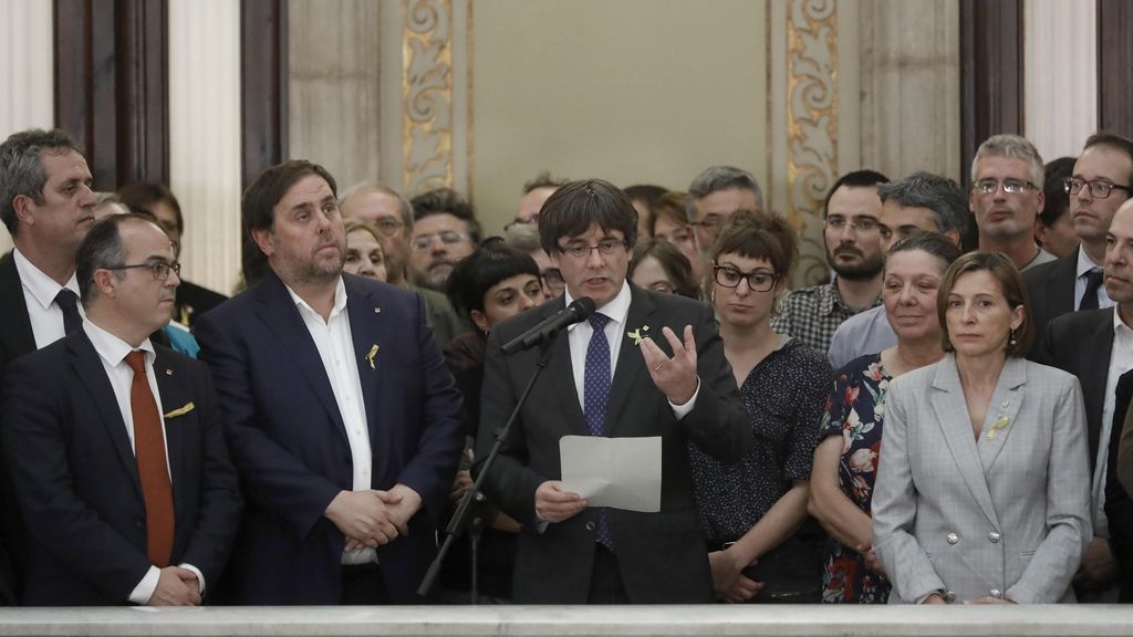 La Fiscalía presenta hoy las querellas contra Puigdemont y su Govern y contra Forcadell y la Mesa