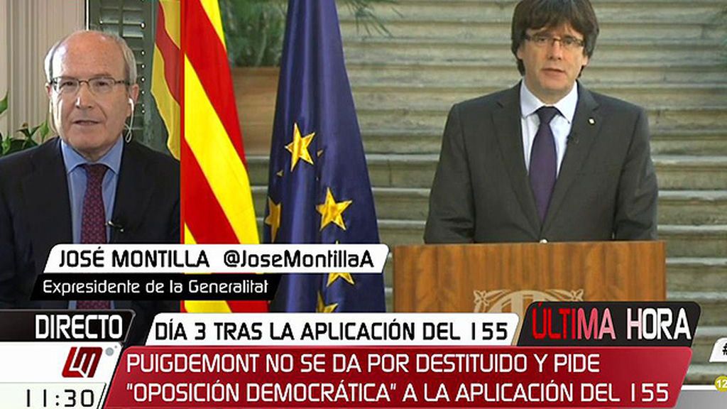 José Montilla, sobre el Govern: “Si en lugar del postureo vemos lo que hacen, creo que tienen muy claro que están cesados”