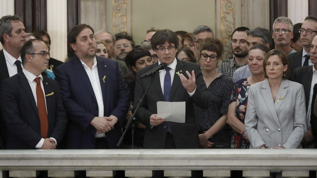La Fiscalía presenta hoy las querellas contra Puigdemont y su Govern y contra Forcadell y  la Mesa