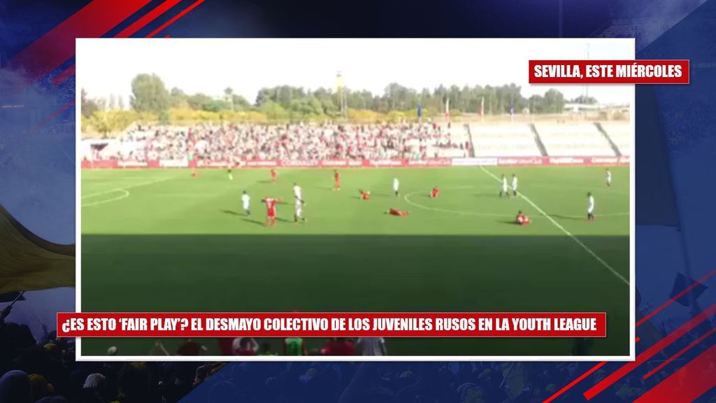 ¿Es esto 'fair play'? El 'desmayo' colectivo de los juveniles del Spartak ante el Sevilla en la Youth League