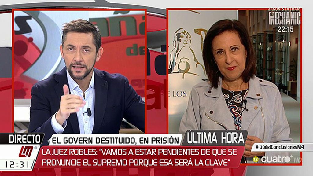 M. Robles, sobre el Govern destituido: “Lo que diga el Tribunal Supremo será la clave”