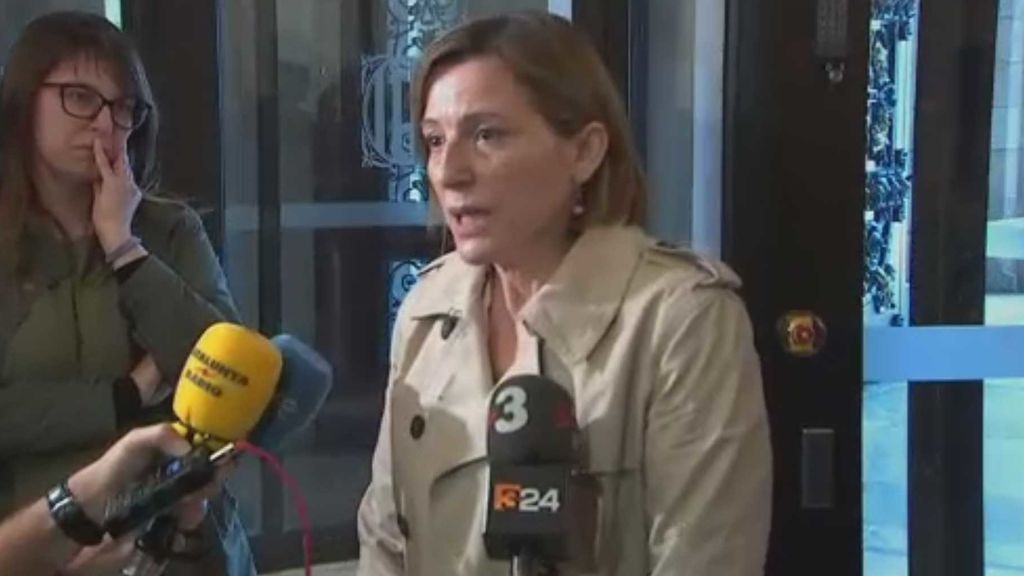 Forcadell, al borde de las lágrimas: "Vamos a seguir trabajando para hacer este país mejor"