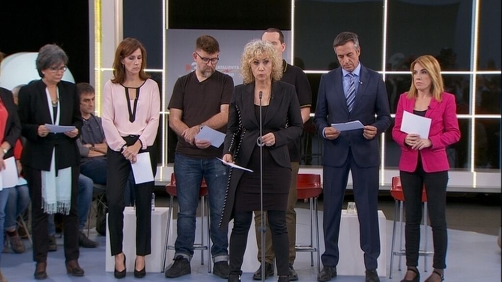 Presentación del manifiesto de los medios públicos catalanes