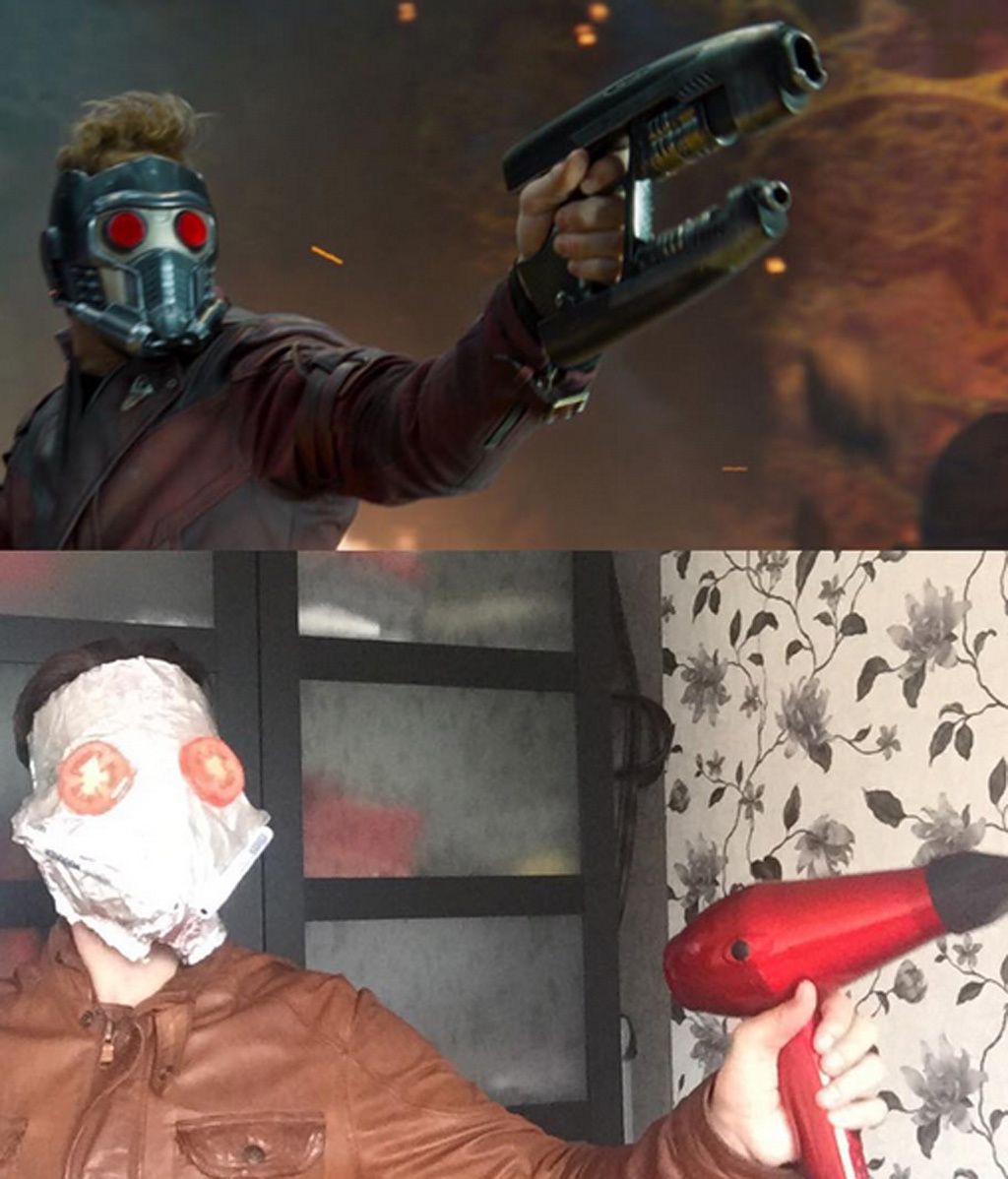 Recrea personajes famosos con objetos cotidianos y el resultado es hilarante