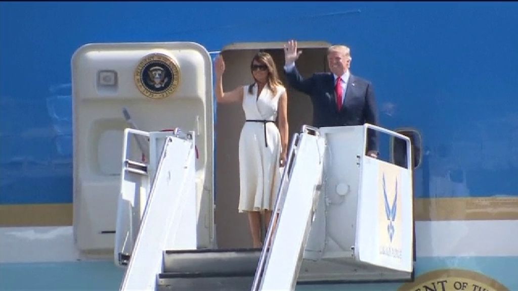 Trump visita Hawái antes de embarcarse en una macro gira por Asia