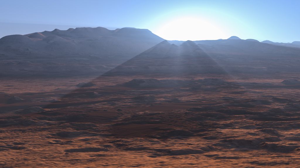Así sería la superficie del desierto de Marte