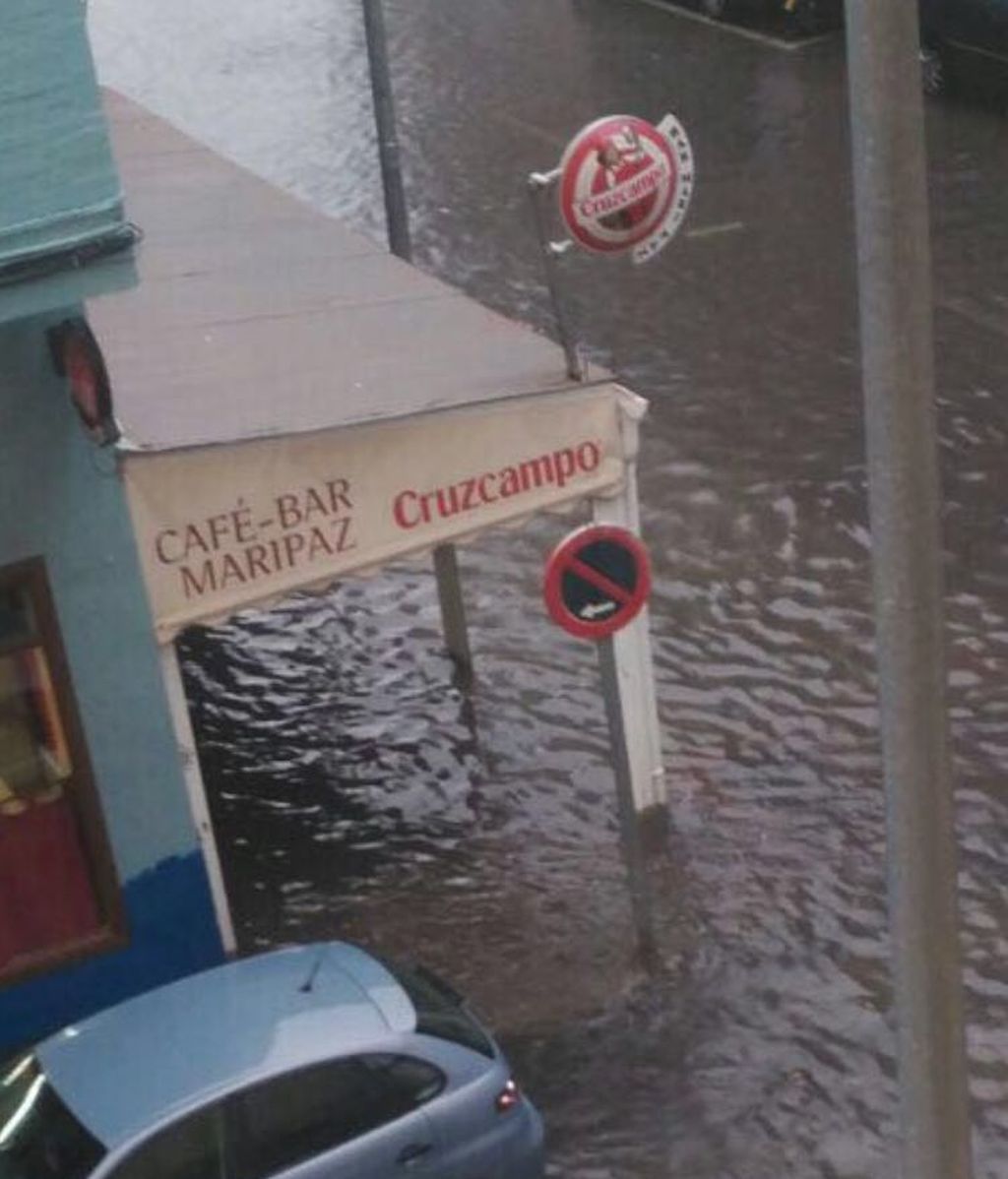 Algunos negocios se han visto así de afectados por las lluvias