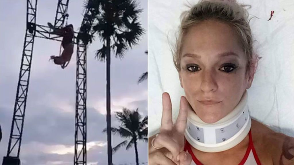 Una trapecista se rompe el cuello en una actuación en Bali