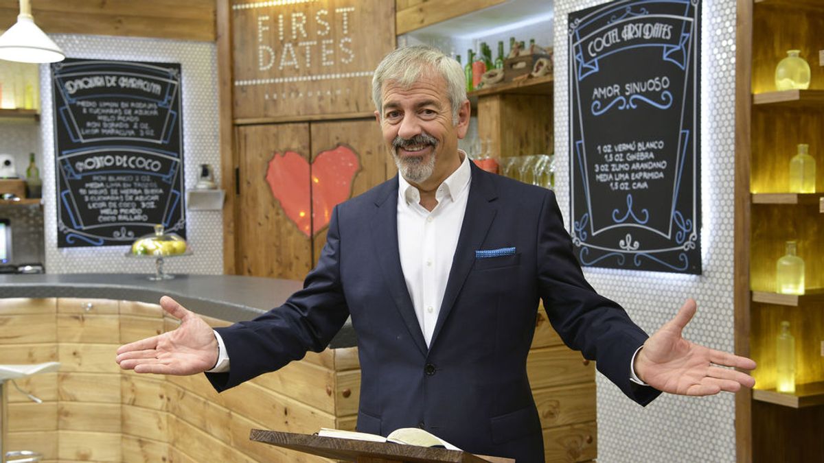 Carlos Sobera en el renovonado restaurante de ‘First dates