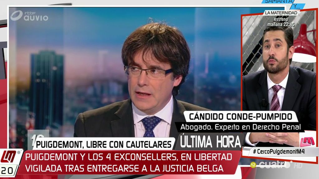 El abogado Conde Pumpido, sobre la libertad Puigdemont: “Los delitos de sedición y rebelión no tienen equivalente en Bélgica”