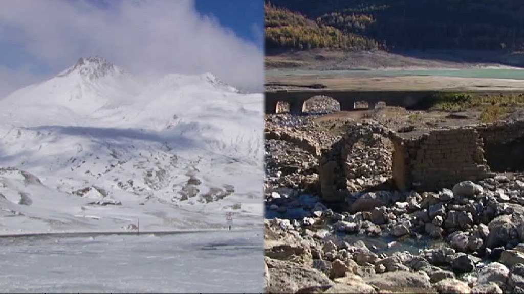 ¡Montañas nevadas con pantanos secos! El sorprendente contraste en Pirineos por las primeras nieves