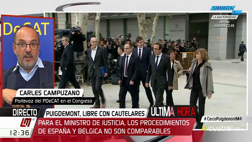 Campuzano (PDeCAT), sobre el 21-D: “Vamos a tener como candidatos al presidente de la Generalitat y a los miembros del partido democrático”
