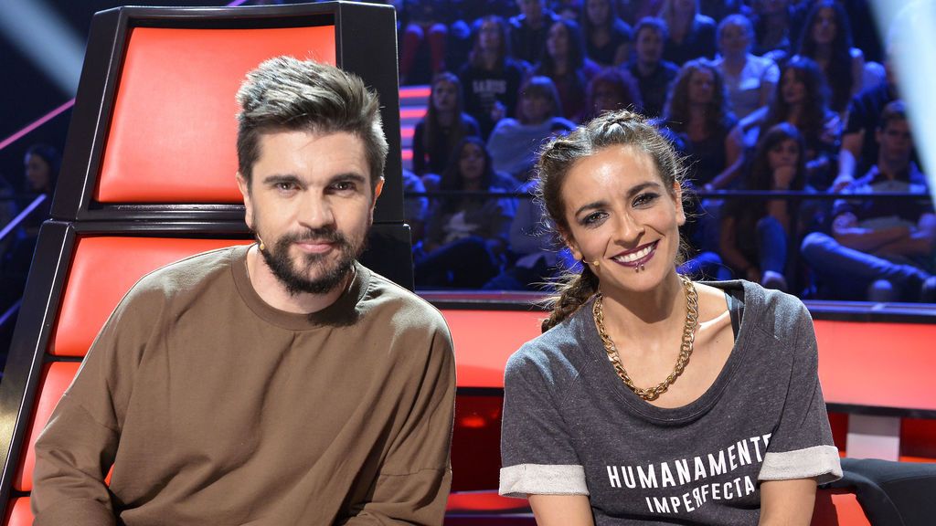 Juanes y Bebe en 'Las batallas' de 'La voz'