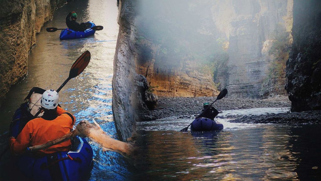 El cañón del río Ozum: así surcamos en 'parkraft' entre las claustrofóbicas paredes de caliza