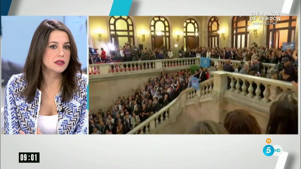 Inés Arrimadas, sobre los 200 alcaldes independentistas: "Están encantados de haber dividido a los catalanes"