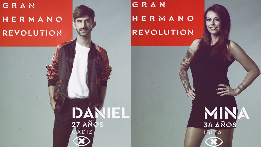 Dani y Mina, nominados en la gala 9 de 'Gran hermano revolution'
