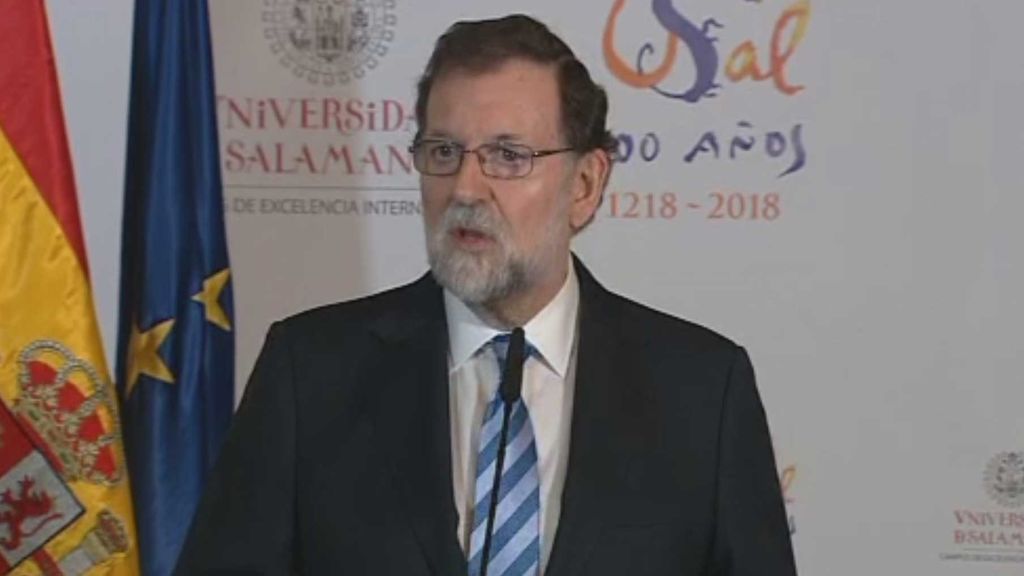 Rajoy: "En Cataluña se han puesto en tela de juicio los valores europeos de la Democracia"