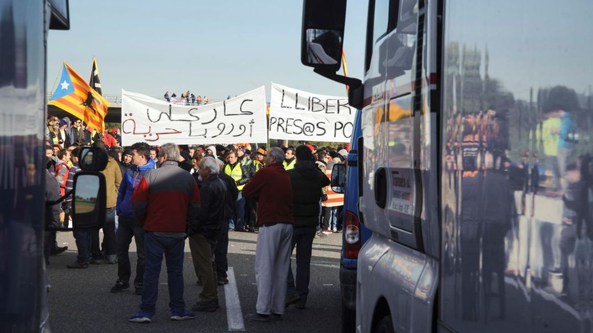 Retenciones en las fronteras con Andorra y Francia por cortes de los manifestantes