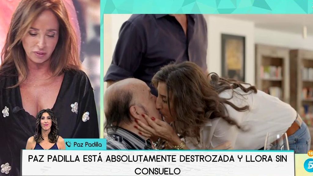 Paz Padilla, rota de dolor por la muerte de Chiquito de la Calzada