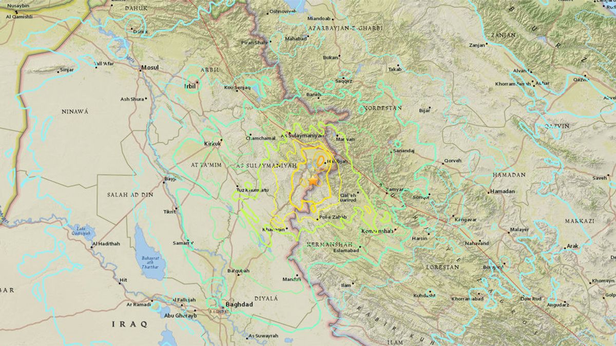 Un terremoto de intensidad 7,2 en la escala de Richter sacude la frontera irano-iraquí