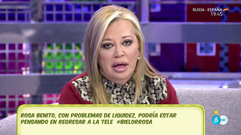 Belén Esteban, sobre Rosa Benito: "Me enfadé mucho con ella cuando Chayo en una entrevista dijo cosas sobre mí que no eran ciertas"