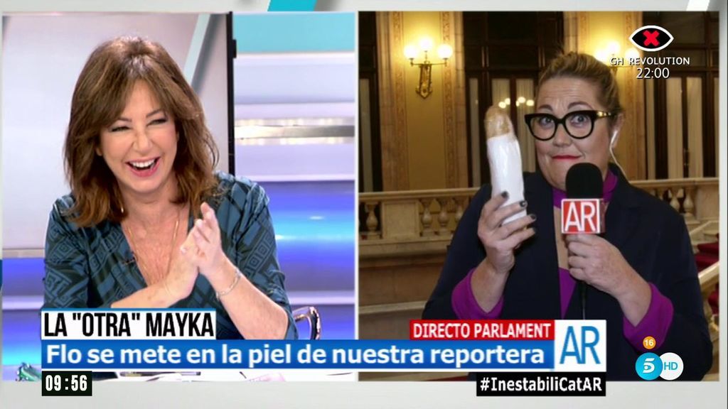 La real supera a la imitación: ¡Mayka Navarro muestra su bocata a cámara!