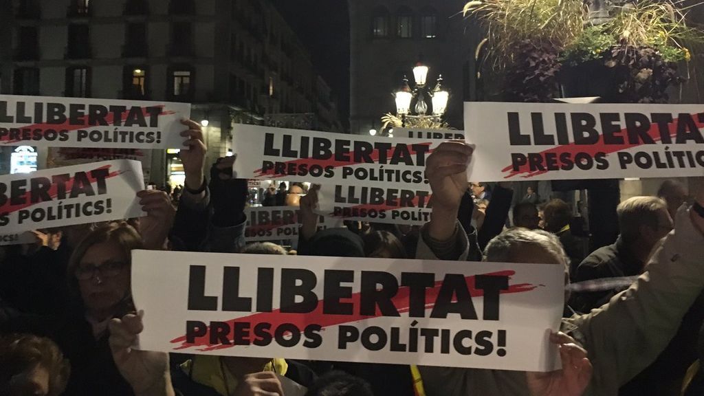 Concentración por la liberación de ‘los Jordis’ en Barcelona