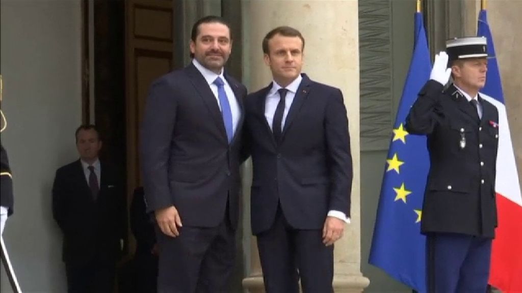 Saad Hariri se reúne con Emmanuel Macron en París
