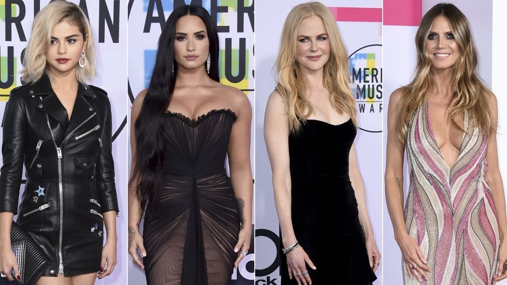 Demi Lovato, Selena Gomez, Nicole Kidman... La sorprendente 'red carpet' de los AMA's, en fotos