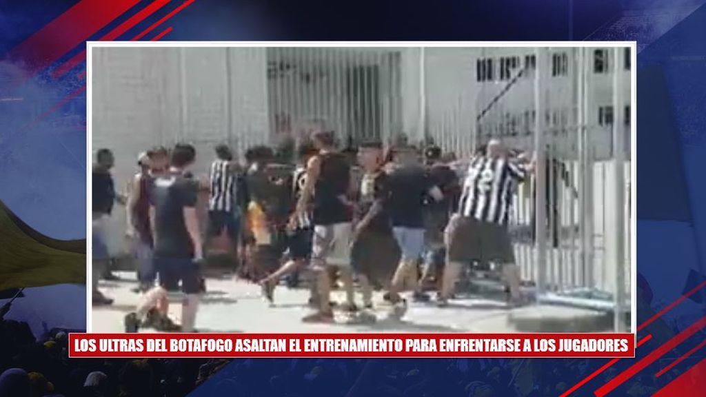 ¡Violencia en el fútbol brasileño! Los ultras del Botafogo asaltan el entrenamiento para enfrentarse a los jugadores
