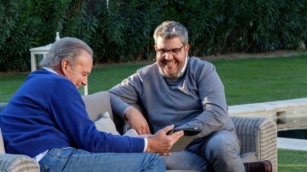 Florentino Fernández, Dani Martínez y Lara Álvarez visitan a Bertín Osborne en 'Mi casa es la tuya'.