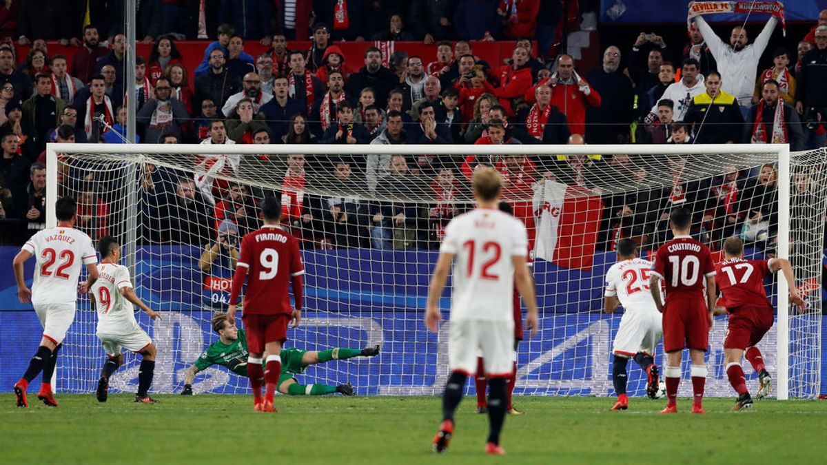 El Sevilla resucita al descanso ante el Liverpool y empata en el descuento un partido heroico (3-3)