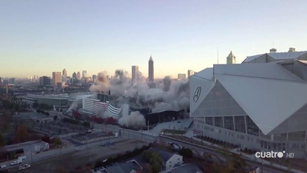 Así se fue la demolición del estadio olímpico del ‘Georgia Dome’, sede de los JJOO de Atlanta